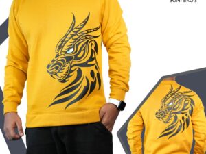 Sonibros front and back printed full sleeves sweatshirt.